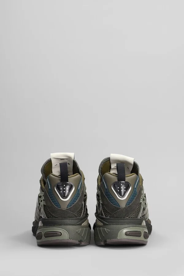 Adistar Cushion Sneakers In Green Suede And Fabric - Image 4