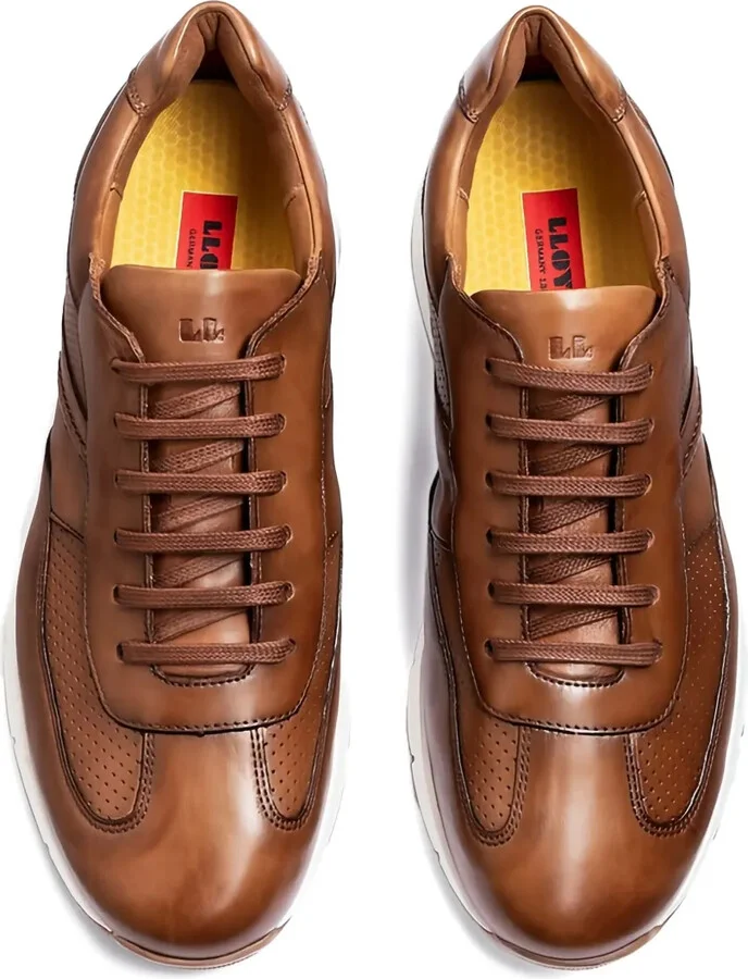 Adlay perforated leather sneakers - Image 3