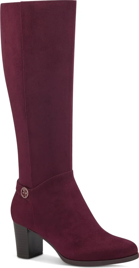 Adonnys Womens Leather Tall Knee-High Boots