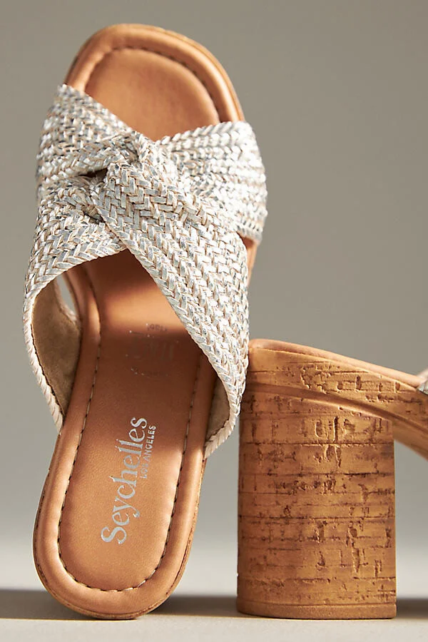 Adorned Cork-Bottom Platform Heels - Image 3
