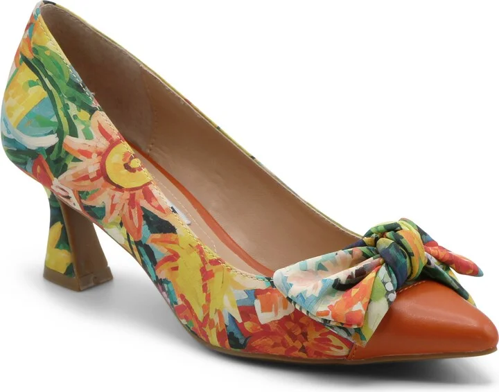 Adren Pointed Cap Toe Pump