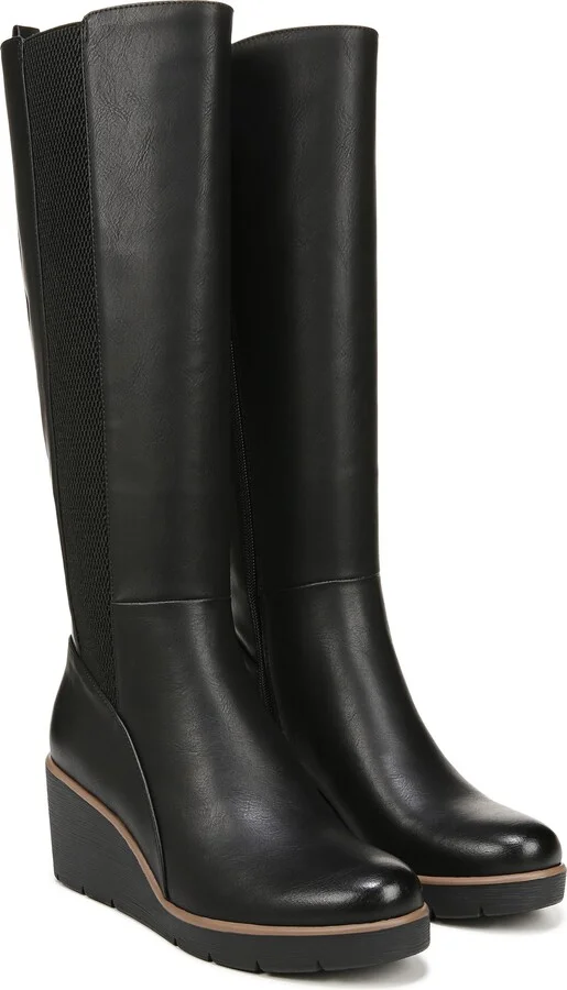 Adrian Knee High Wedge Boot - Image 9