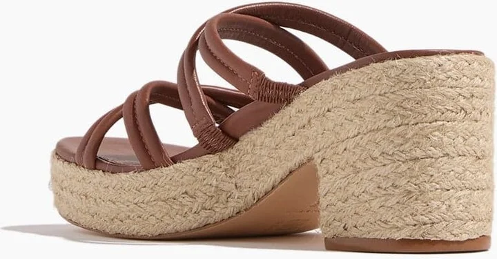 Adrian Platform Sandal in Luggage/Natural - Image 3