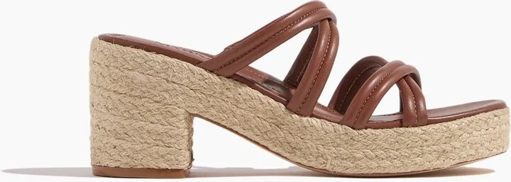 Adrian Platform Sandal in Luggage/Natural