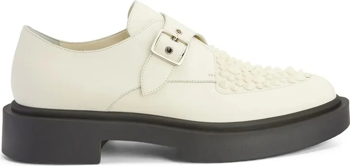 Adric studded buckle-strap shoes