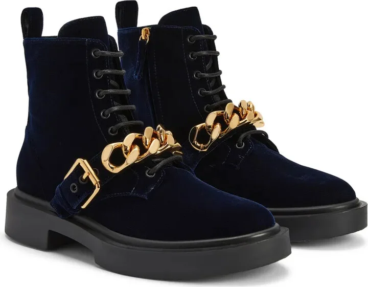 Adric velvet lace-up sneakers - Image 2