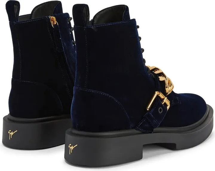 Adric velvet lace-up sneakers - Image 3