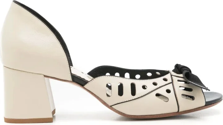 Adrienne bow-detail pumps