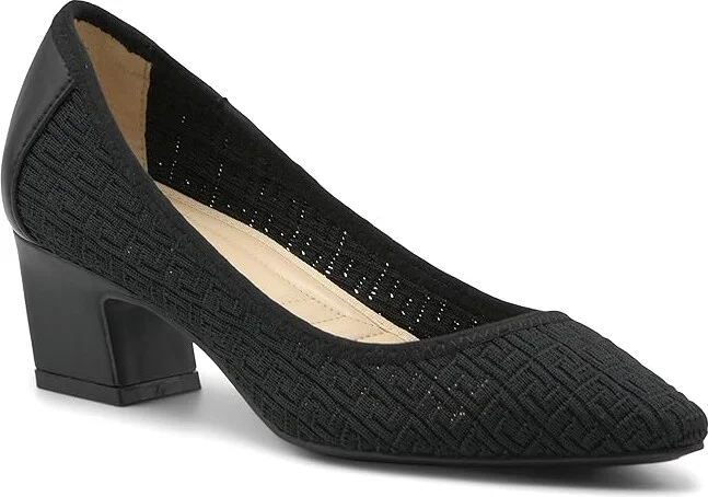 ADRIENNE VITTADINI Faro High Women's Heels Black : 9.5 M, Leather