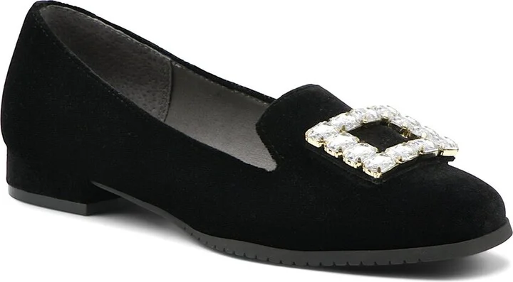 Adrienne Vittadini Vickee Velvet Loafer