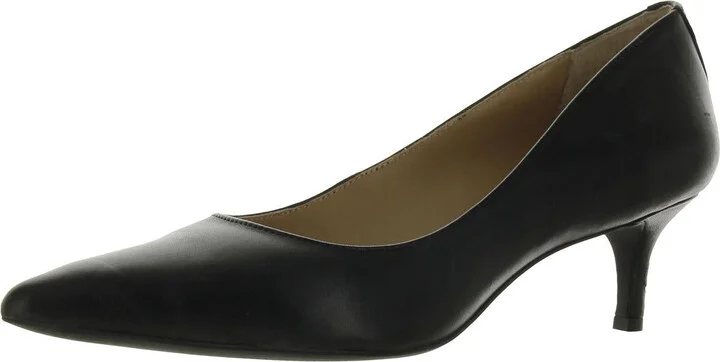 Adrienne Womens Leather Slip On Pumps
