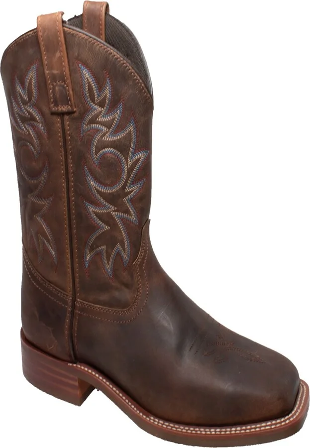 AdTec Men's 11" Western Square Toe Brown