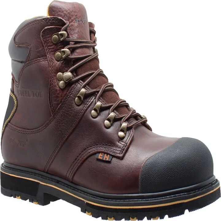 AdTec Men's 6" Steel Toe Waterproof Work Boot Dark Brown - Image 2