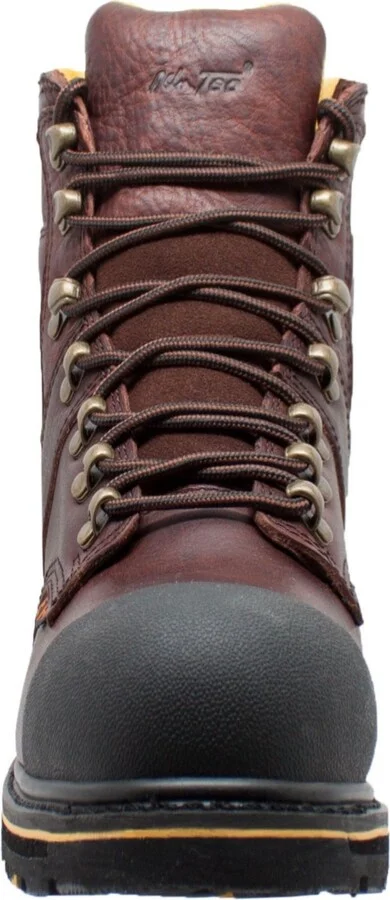 AdTec Men's 6" Steel Toe Waterproof Work Boot Dark Brown - Image 3