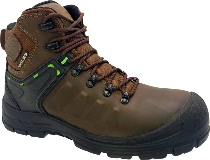 AdTec Men's 6" waterproof composite safety toe leather work boot