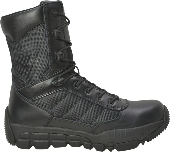 AdTec Men's 9" Full Grain Leather Side Zipper Waterproof Tactical Boot, Black - Image 2
