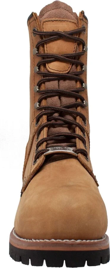 AdTec Men's 9" Steel Toe Logger Boot - Image 3
