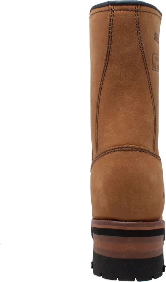 AdTec Men's 9" Steel Toe Logger Boot - Image 4