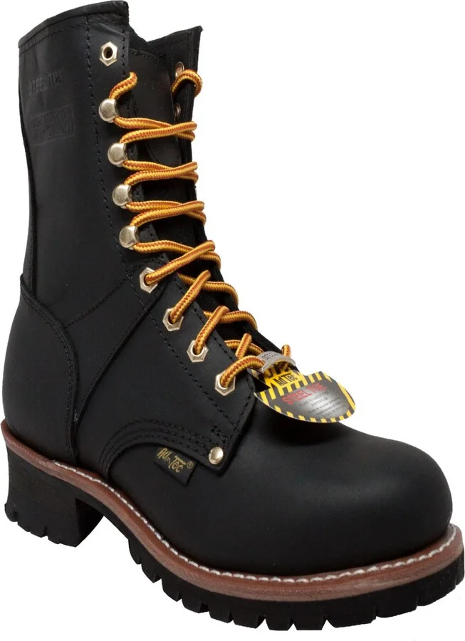 AdTec Men's 9" Steel Toe Logger