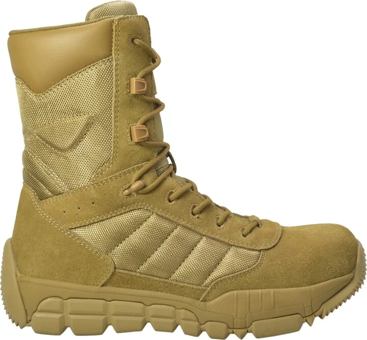 AdTec Men's 9" Suede Leather Side Zipper Composite Toe Tactical Boot, Coyote - Image 2