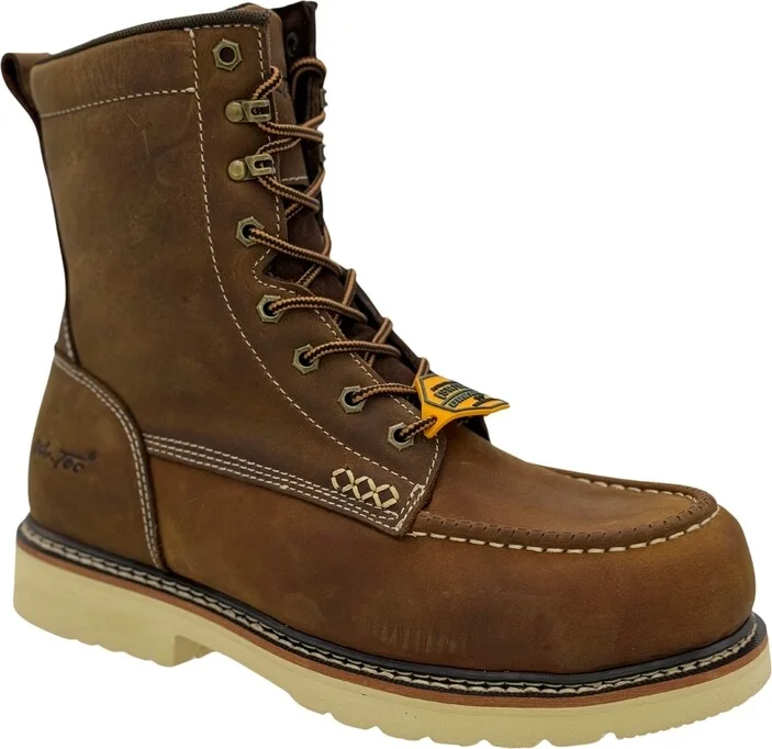 AdTec Men's Apex 8" Sr Moc-Toe
