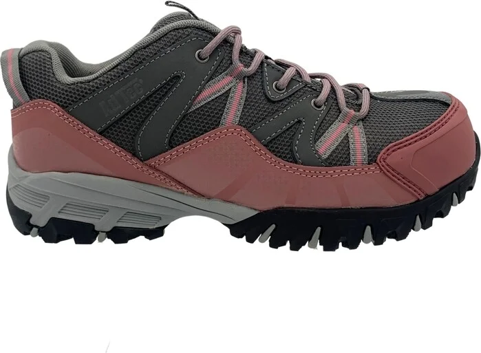 AdTec Women's 4" Work Hiker, Cap Toe - Black/pink - Image 2