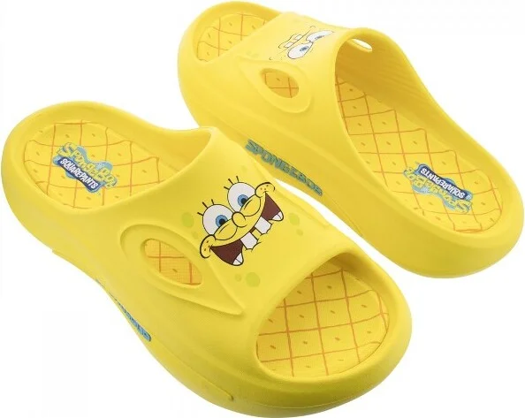 Adult SpongeBob SquarePants Athletic Open Toe Slides - Size
