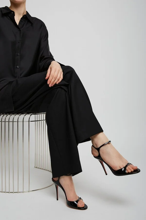 Adut 105 patent black sandals - Image 2