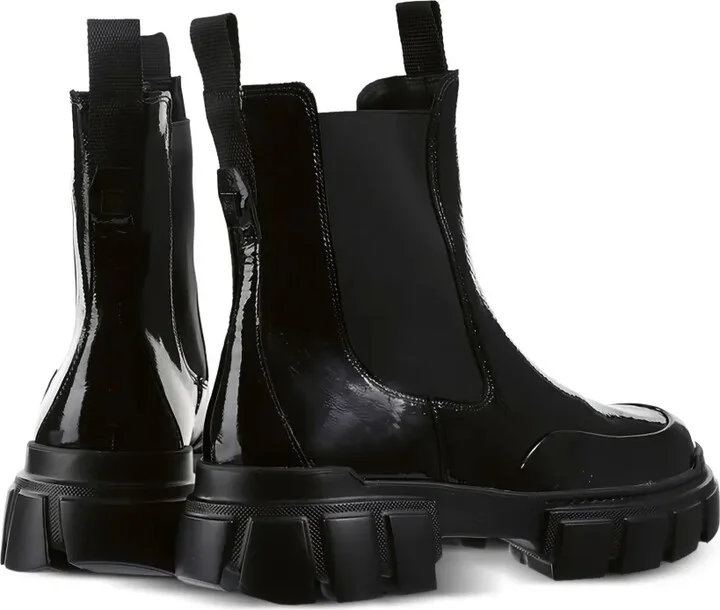 Adventure chunky-sole patent ankle boots - Image 3