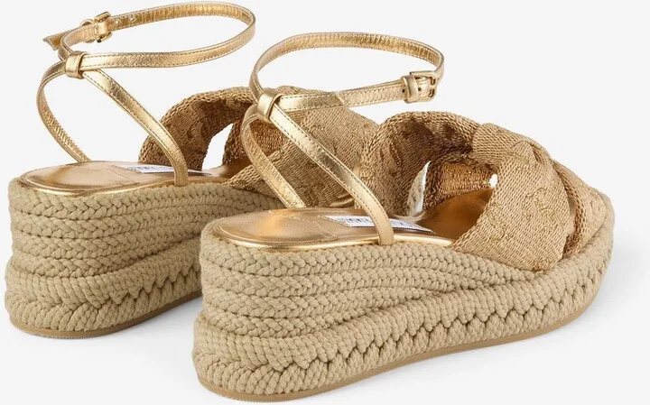 Aella 60 Logo Wedge Sandals - Image 2