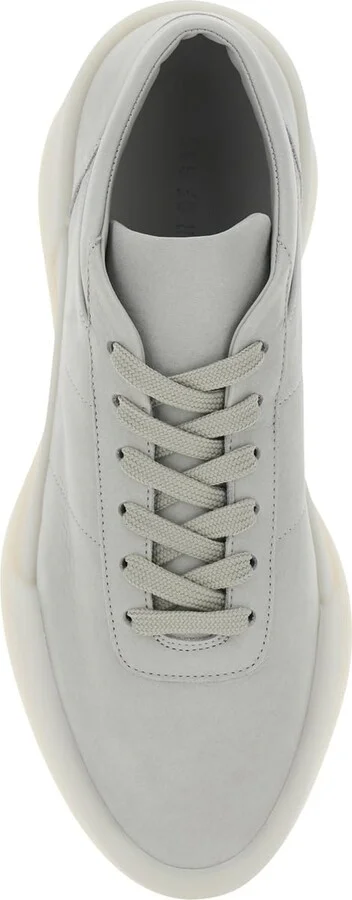'aerobic Low' Grey Low Top Sneakers With Logo Patch On The Rear In Leather Man - Image 4