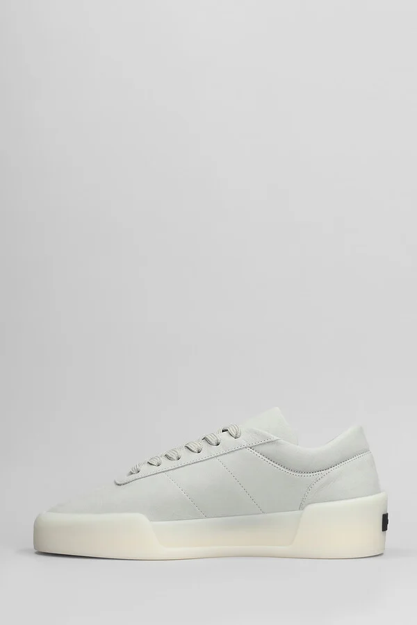Aerobic Low Sneakers In Grey Suede - Image 3