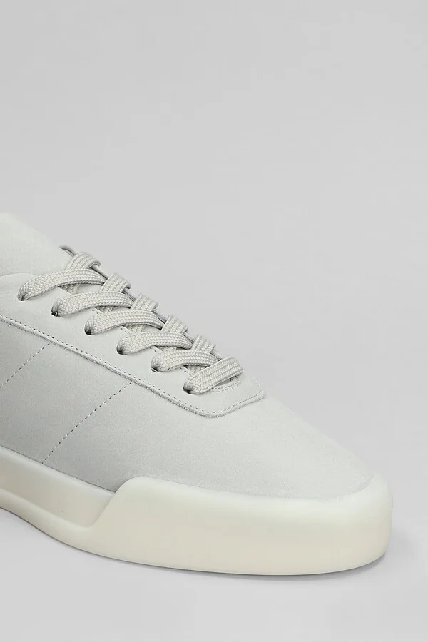 Aerobic Low Sneakers In Grey Suede - Image 5
