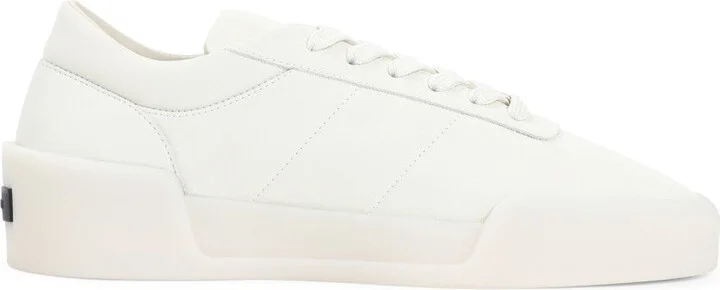 Aerobic Low White Calf Leather Sneakers
