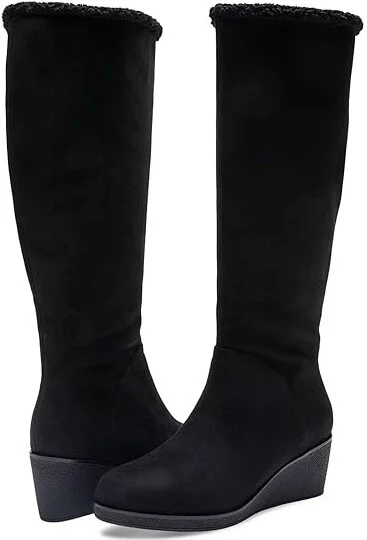 Black Faux Suede