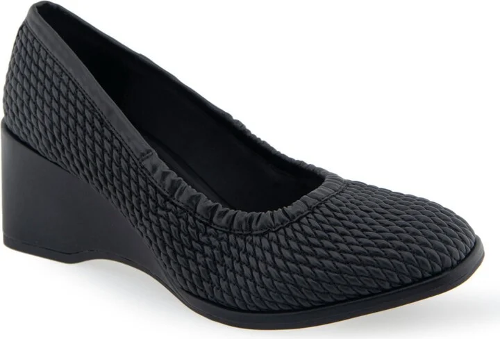Black Quilted - Faux Leather