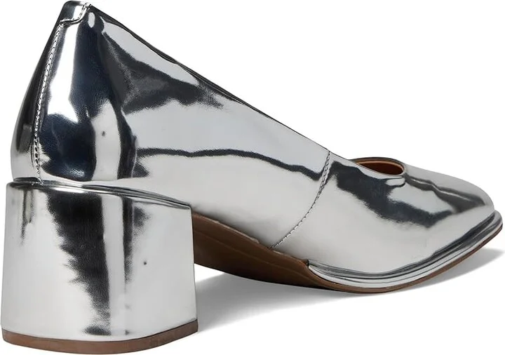 Aerosoles Alae High Women's Heels Silver Mirror Metallic Faux Leather : 8.5 B - Medium - Image 4