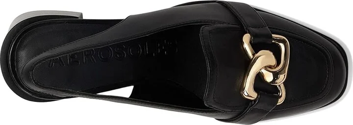 Aerosoles Allure High Women's Heels Black Leather : 8.5 M, Leather/Rubber - Image 2