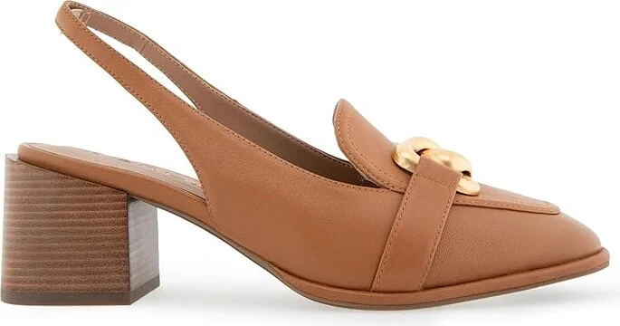 Aerosoles Allure High Women's Heels Tan Leather : 9 M, Leather/Rubber - Image 4
