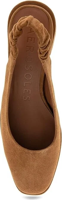 Aerosoles Altona High Women's Heels Tobacco Suede : 5 B - Medium, Leather/Rubber - Image 2