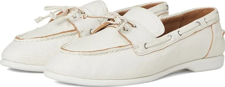 White Crackled Leather