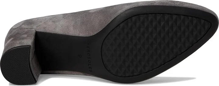 Aerosoles Betsy High Women's Heels Thunder Grey Suede : 11 D - Wide, Leather - Image 3