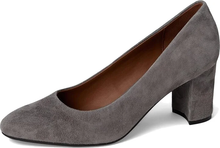 Aerosoles Betsy High Women's Heels Thunder Grey Suede : 11 D - Wide, Leather - Image 5