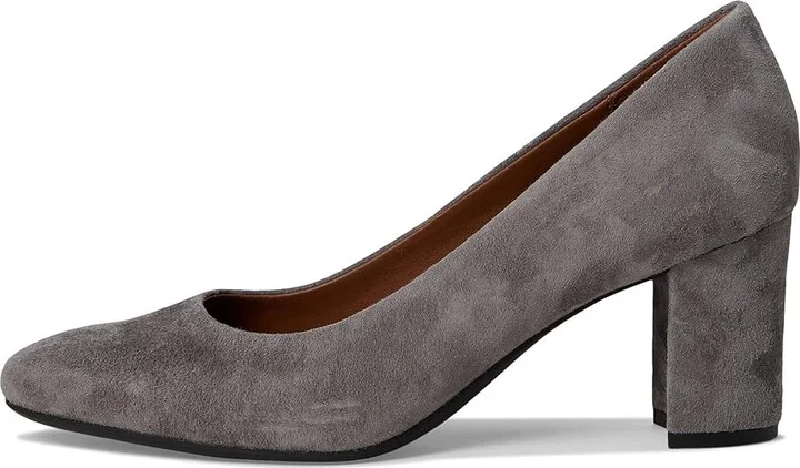 Aerosoles Betsy High Women's Heels Thunder Grey Suede : 11 D - Wide, Leather - Image 6