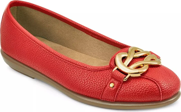 Red Faux Leather
