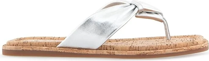 Aerosoles Bond Women's Sandals Silver Metallic Leather : 9.5 M, Leather/Rubber - Image 5