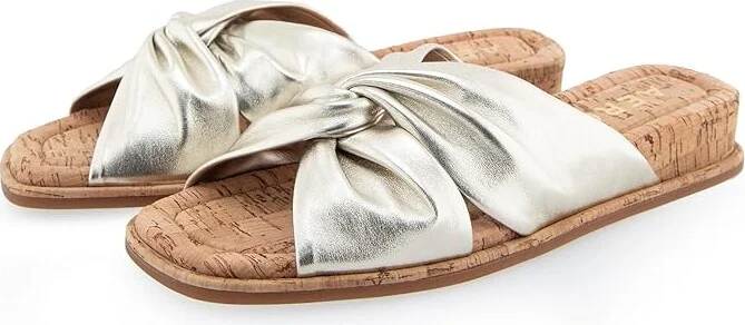 Aerosoles Brady Women's Sandals Soft Gold Leather : 6.5 M