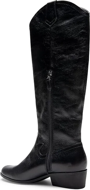 Aerosoles Cadence Women's Boots Black Burnished Leather : 7 B - Medium - Image 4