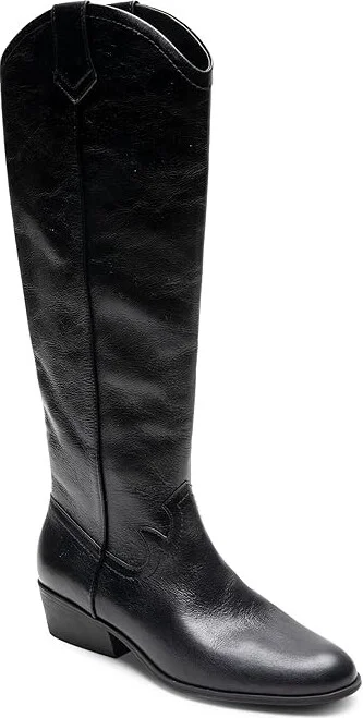 Aerosoles Cadence Women's Boots Black Burnished Leather : 7 B - Medium - Image 5