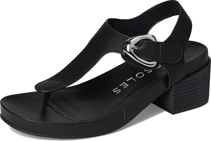 Aerosoles California Women's Wedge Shoes Black Leather : 7 M, Faux Leather - Image 5